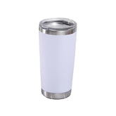 20oz Stainless Steel Insulated Coffee Tumbler with Lid for Hot Cold Drinks-White