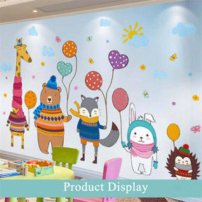 Creative Cartoon Removable 3D Wall Stickers Animal Balloon Decoration For Children Room-14