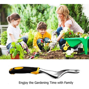 Hand Weeder Tool Garden Weeding Tools with Ergonomic Handle Easy for Weed Removel Manual Weed Puller Bend for Garden Lawn Yard -Yellow