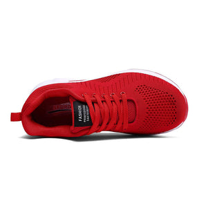 Women Casual Shoes Lightweight Athletic Walking Sneakers-Red