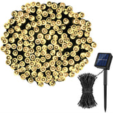 Solar Christmas Lights 72ft 200 LED 8 Modes Solar String Lights Waterproof-Warm White