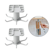 2 Pack Under Cabinet Utensil Holder Hanger Hook for Kitchen and Bathroom -Gray