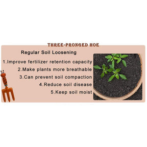 Home & Living21.5cm Kids Gardening Tools Mini Orange Fork Safe Toy Gardening Tools for Soil Planting Digging Transplanting