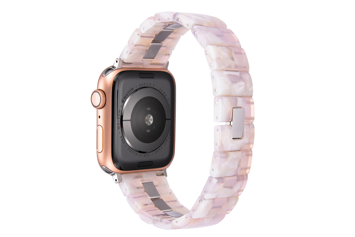 Stainless Steel & Resin Quick Release Strap Wristband for Apple iwatch - Color 05