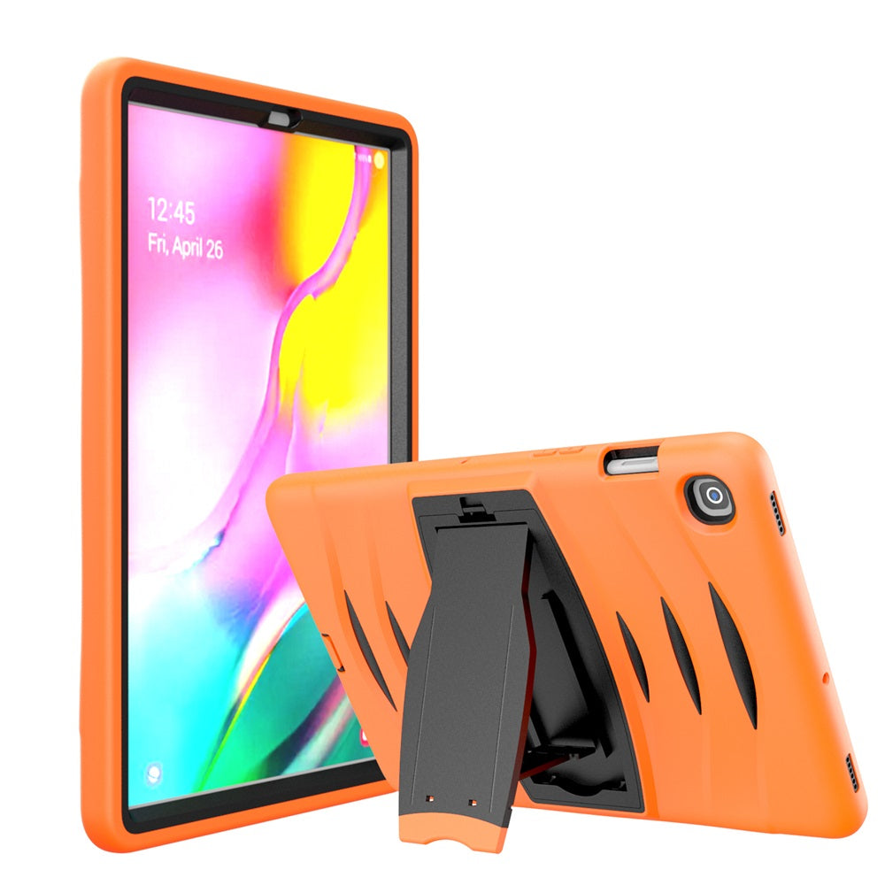 Shock Wave Kickstand Case Anti-Fall Protection For Samsung Tab S5E 10.5 T720/T725(2019)-Orange
