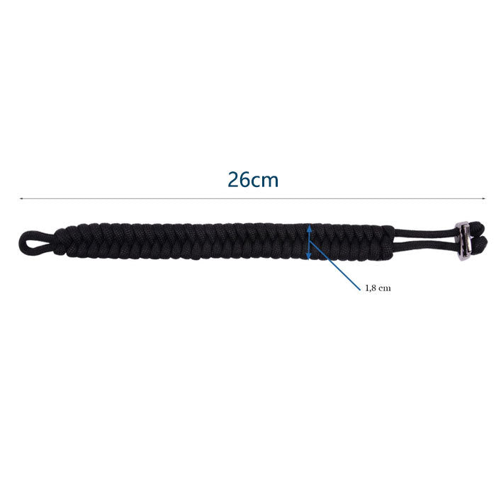 2 Pcs Adjustable Sizes Fish Tail Paracord Survival Bracelets With Metal Clasp-D
