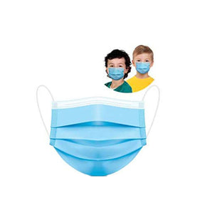 50Pcs Disposable Face Masks For Kids-Blue