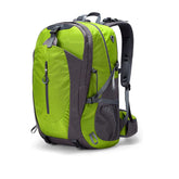 Hiking Backpack 40L Waterproof Lightweight Daypack with Rain Cover-Green