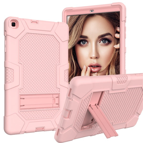 B3 Robot Tablet Case Silicone Shockproof Protective Stand Cover For Samsung Galaxy Tab A 10.1 T515/T510£¨2019)-RoseGold
