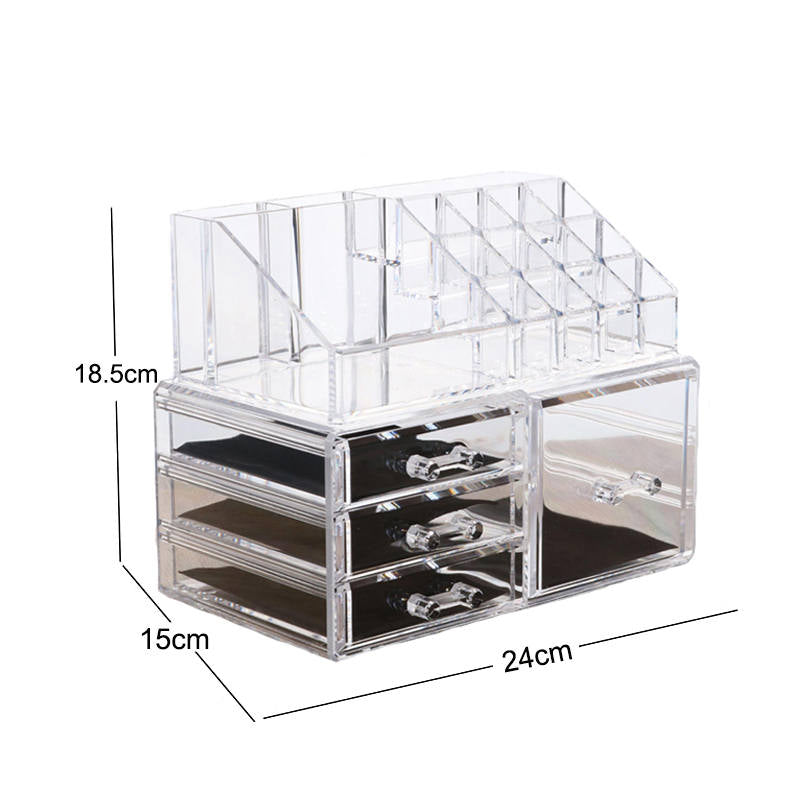 Clear Cosmetic Storage Organizer Skin Care Lipstick Display Box-B