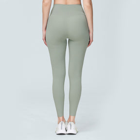 Womens Yoga Pants Breathable Naked Feeling Fitness Leggings-Green