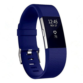 Replacement Strap For Fitbit Charge 2 Silicone Adjustable Sports Wristband-Sapphire