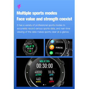 F87 Smart Watch with Bluetooth Call Music Body Energy Monitoring-Grey