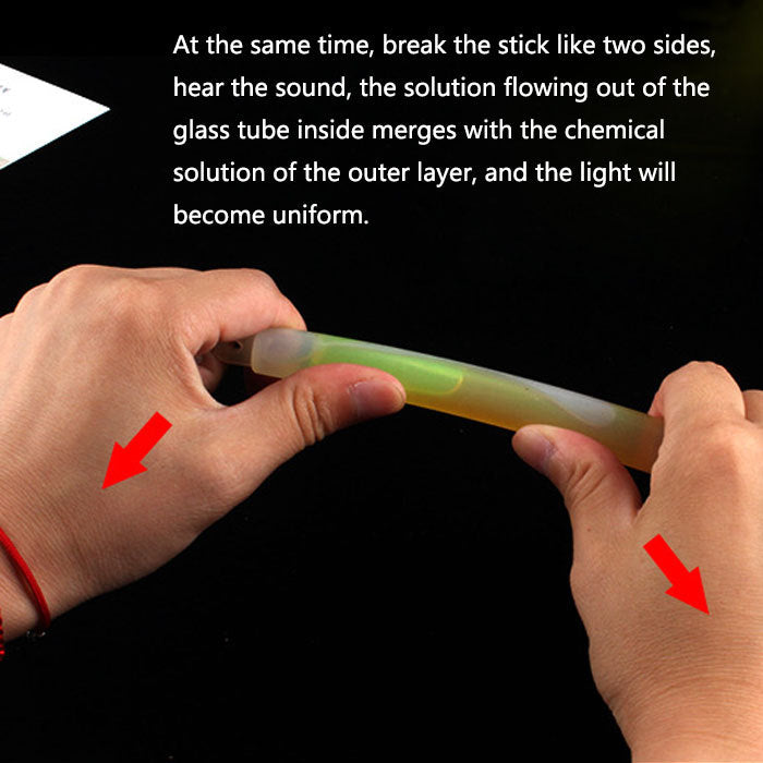 8 Ultra Bright 6 Inch Large Glow Sticks Long Last Lighting Over 12 Hours Emergency Light Sticks