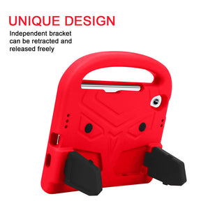Sparrow iPad Case Kids Safe Shockproof Handle Stand Cover For Mini6-Red