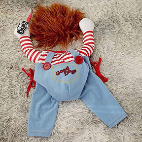 Pet Halloween Funny Costumes for Dog Cat Deadly Doll