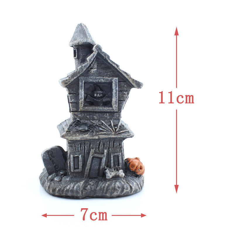 Christmas Halloween Lighted Lamp 4.6 Inch Nightlight for Desktop Bedside-Witch