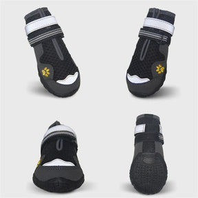Paw Protector Dog Shoes Mesh Anti-Slip Sole Outdoor Dog Boots-Black