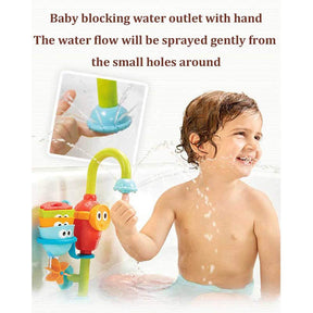 Toddler Bath Toy 3 Stackable Cups Water and Spray Spout for 9-36 Months