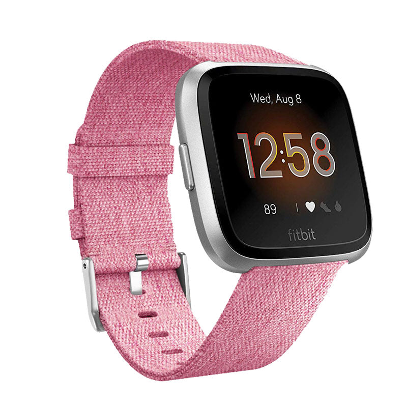 FB Watch Band Quick Release Replacement Wristband Breathable Strap For Fitbit Versa/Fitbit Versa 2/Fitbit Versa Lite For Women-Pink