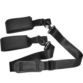 Adjustable Ski Shoulder Straps Handheld Nylon EVA Carrier Straps-D/Black