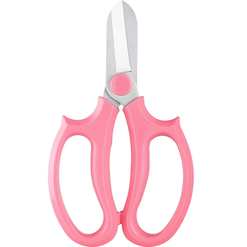 Floral Scissors Premium Steel Garden Plant Trimming Tools for Gardening Flower Arrangement -Pink