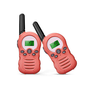 2 Pcs Walkie Talkies for Kids 22 Channels Outdoor Adventure Gear-Pink