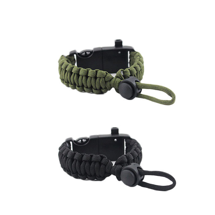 2Packs Hiking Gear Traveling Camping Gear Kit Bracelet Adjustable-A