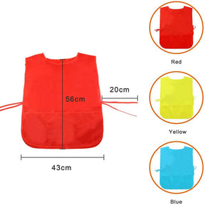 3PCS Art Smock for Kids Water Resistant Childrens Painting Smocks with 3 Roomy Pocket