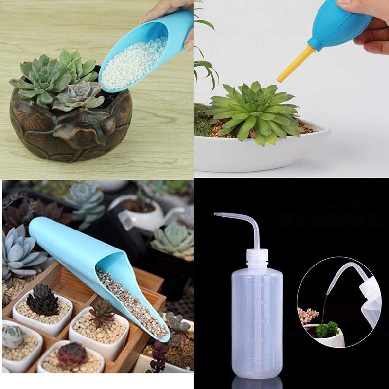 15 Pcs Mini Garden Hand Transplanting Succulent Tools Miniature Planting Set for Indoor Miniature Fairy Garden Plant Care