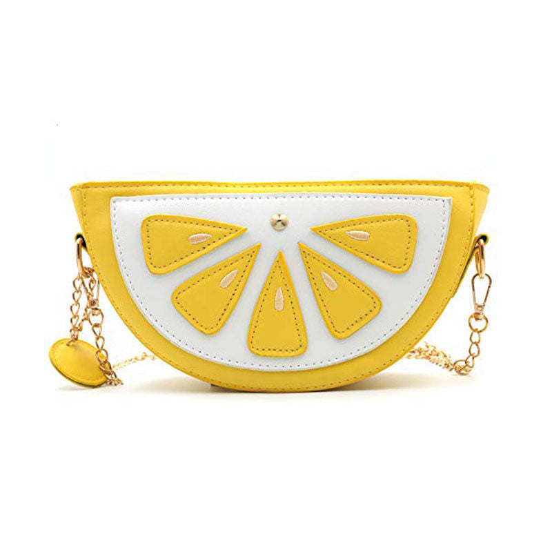 Women Shoulder Bag Cute Pineapple Shape Mini Bag-Orange