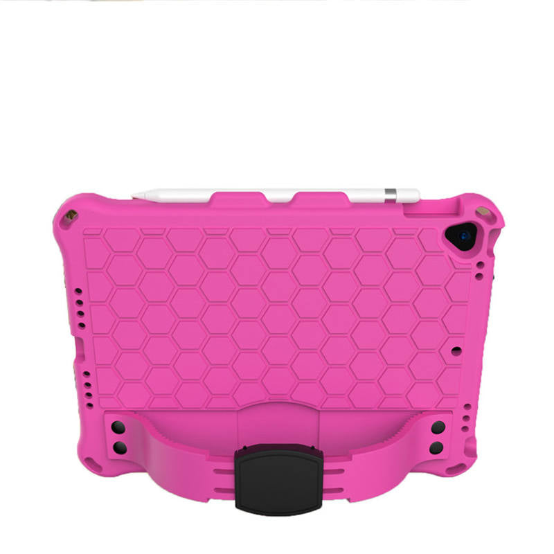 Hive iPad Case For iPad Pro/Air 10.5/iPad 10.2 Durable Stand Cover With Shoulder Strap-RoseBlack