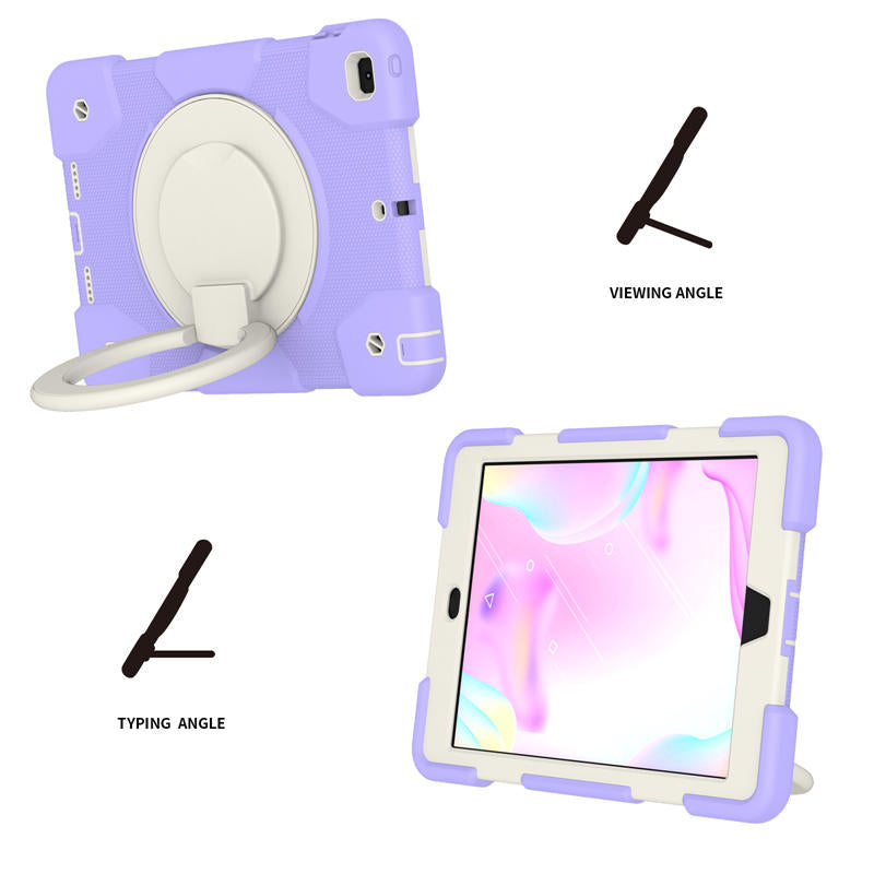 iPad Case For iPad 9.7/Air 2 with 360¡ãSwivel Stand-Taro Purple