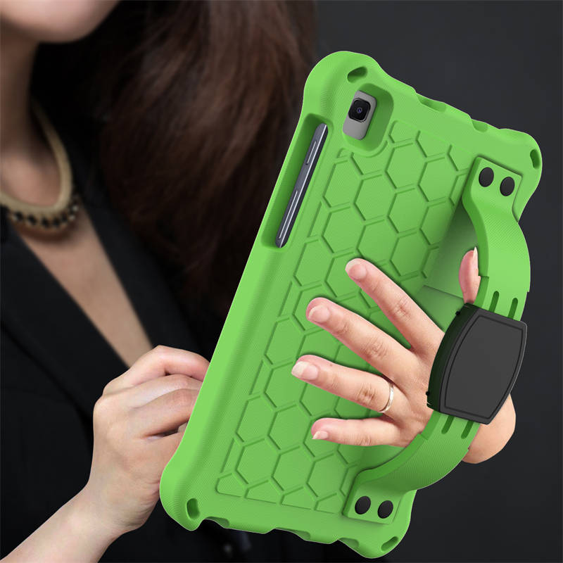 Hive Tablet Case For SamSung Tab A7 Lite 8.7(T220/T225) 2021/Tab A8 (P200/P225) 2019 Durable Stand Cover With Shoulder Strap-GreenBlack