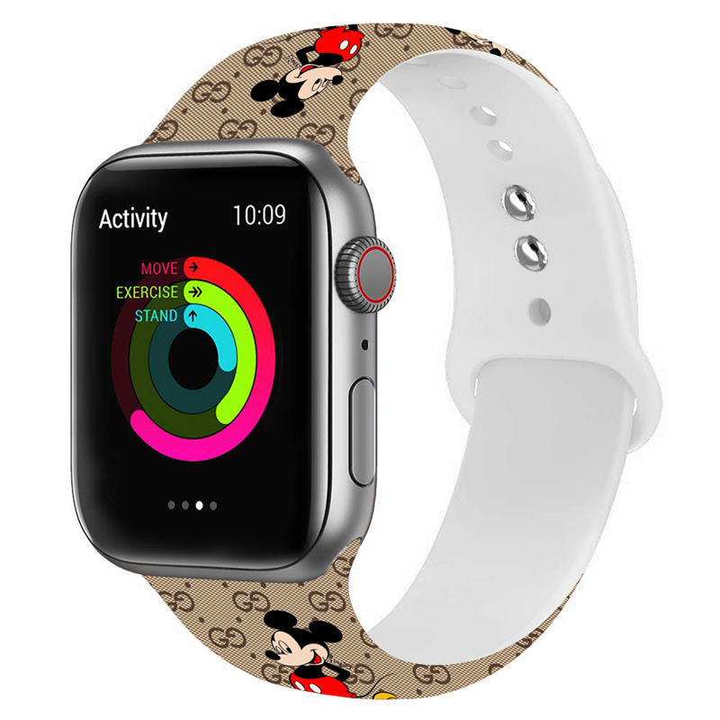 Soft Silicone Cartoon Mickey Mouse Bands for Apple Watch Series SE/6/5/4/3/2/1-C1