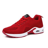 Women Casual Shoes Lightweight Athletic Walking Sneakers-Red