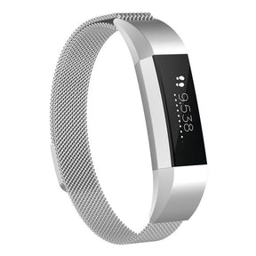 Magnetic Milanese Stainless Steel Strap  For Fitbit Alta/Alta HR Fashion Accessorie-Silver