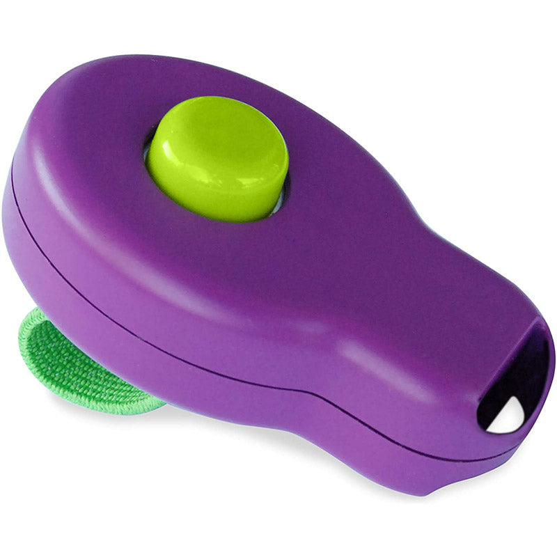 Dog Training Clicker Positive Behavior Reinforcer for All Ages Puppy and Adult Dogs-Purple