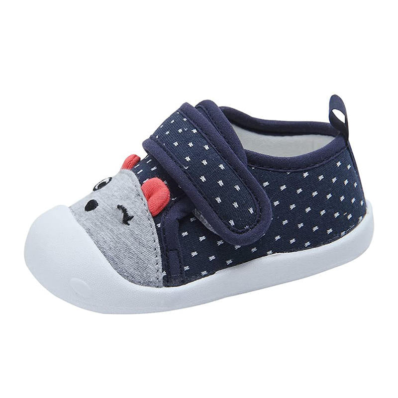 Girls Boys Breathable Non-Slip Sneakers First Walkers Shoes-Navy