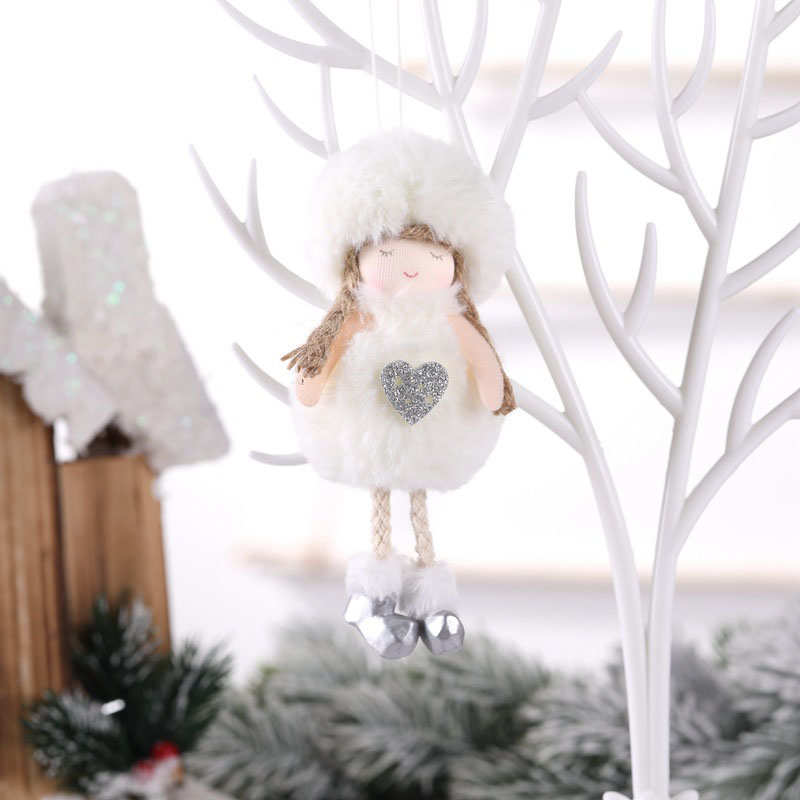 6 Pcs Angel Hanging Doll Crafts Xmas Family Party Holiday Decoration Gift