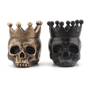 2Pcs Resin Skeleton Candle Holder for Party Halloween Decor