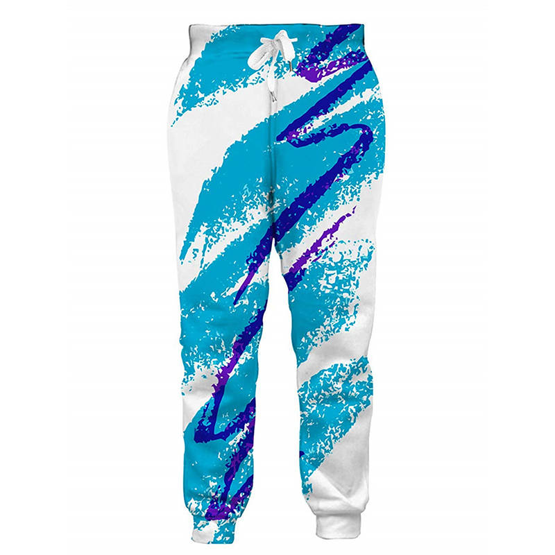 Boys Jogger Pants Funny 3D Graphic Sweatpants Athletic Sports Pants for Kids-Blue