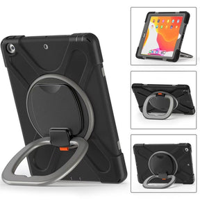 B-OnePiece iPad Case+Neck Strap For iPad Mini 1/2/3/4/5/6-Black&Gray