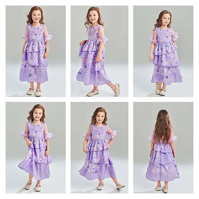 Magical Princess Dress for Girls Christmas Halloween Party Costume