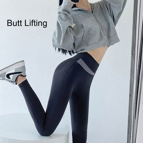 Womens Legging Cross High Waist Butt Lifting Yoga Pants for Spring-BlueGrey