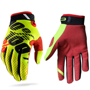 Motorcycle Gloves for Men and Women Full Finger Touchscreen Motorbike Gloves-Yellow Red-LYX-08168