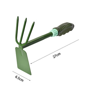 Home & Living27cm Garden Small Hand Digger and Hoe Combo Carbon Steel Garden Tool Lightweight Soft PVC Ergonomic Handle Grip Non-Slip