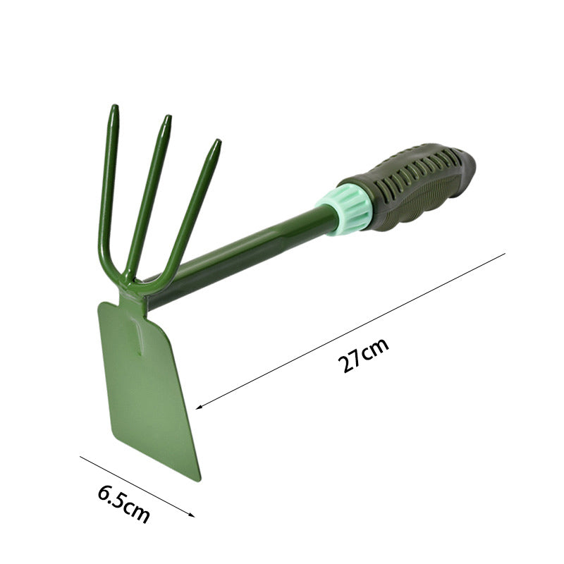 Home & Living27cm Garden Small Hand Digger and Hoe Combo Carbon Steel Garden Tool Lightweight Soft PVC Ergonomic Handle Grip Non-Slip