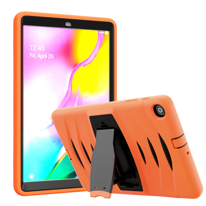 Shock Wave Kickstand Case Anti-Fall Protection For Samsung Tab A 10.1 T510/T515(2019)-Orange