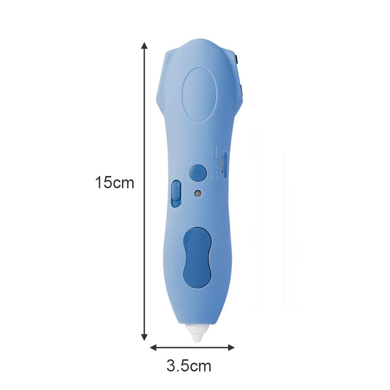 Rechargeable Creative 3D Printing Pen For Kids-Blue